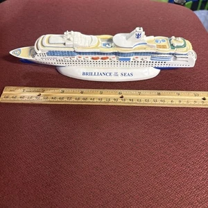 Rare Royal Caribbean Brilliance of the Seas Cruise Ship 10” Resin Model Souvenir - Picture 1 of 14