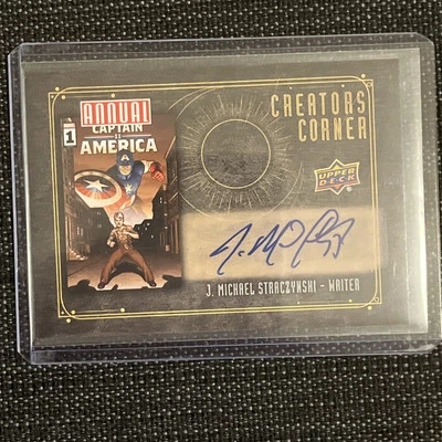 2023-24 UD Marvel Anual- Creators Corner Autos #CC11 J. Michael Straczynski Foto 1 de 3