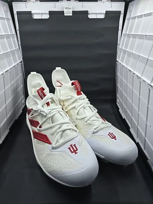 Adidas Adizero Afterburner 9 IU Team Issued Baseball Cleats White Mens 13 IF1686 - Image 1 of 4