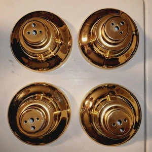 Gold Wire Wheel Basket Cones 4 Piece Set - Picture 1 of 2