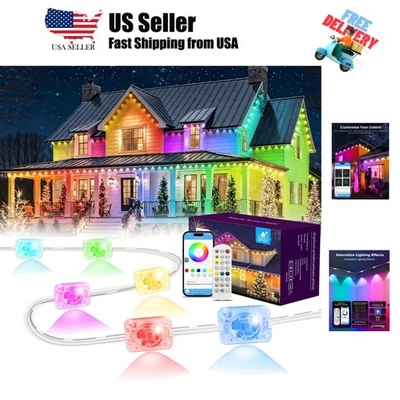 Permanent Outdoor Lights for House, 200ft RGB+IC Smart Outdoor Decor, 75 Scen... - Image 1 of 4