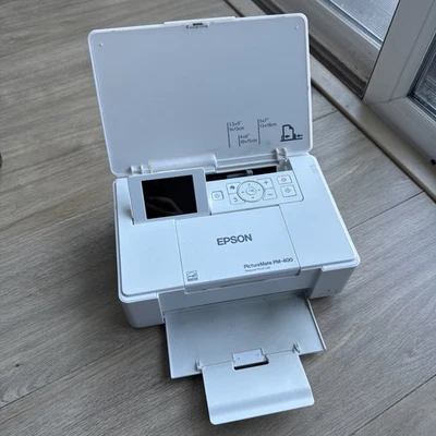 Epson PictureMate PM 400 Photo Printer Wireless Compact ~ WORKING - Image 1 of 4