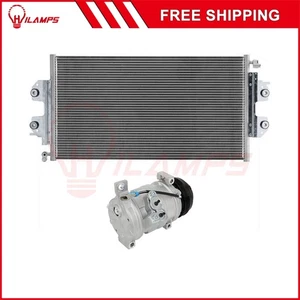 Fits 2008-2014 Chevrolet Express 1500 AC Condenser & AC Compressor Cooling Kit - Picture 1 of 7