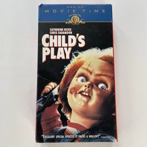 Child's Play VHS Tape 1988 Chucky Horror Classic Movie - Imagen 1 de 11