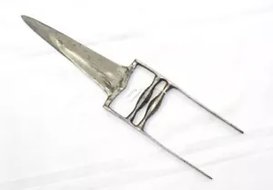 Katar Tigermesser Kanjar Dolch Antik Original Wootz Faulad Stahlklinge W751 - Bild 1 von 8