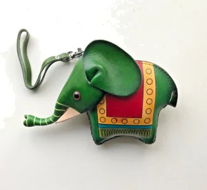 Cartera de cuero elefante - verde - Imagen 1 de 1