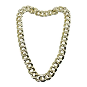 GOLDKETTE Karneval HipHop Sänger Pimp Kostüm Kette Rapper Gangster Proll Schmuck