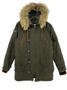 SUPERDRY Men Hooded Parka Jacket Coat Size S - Picture 1 of 10