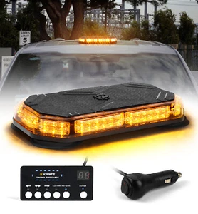 14" Rooftop Beacon Strobe Light LED Emergency Warning Hazard Traffic Advisor - Picture 1 of 10