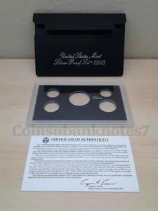 1993 US Mint SILVER Proof Set Package / Box, Lens & Certificate. NO Coins. - Picture 1 of 2