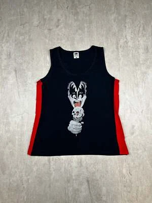Camiseta sin mangas KISS Band de colección para hombre talla grande Gene Simmons Stanley Fruit Of The Loom Foto 1 de 4