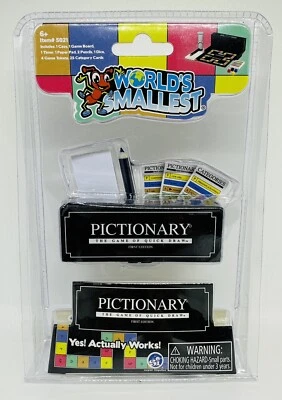 Worlds Smallest Pictionary Quick Draw Guessing Game Kids Novelty Travel Toy 5021 - Image 1 of 3