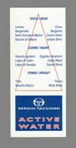 Carte publicitaire - advertising card  -  Acrive Water de Sergio Tacchini - Bild 1 von 1