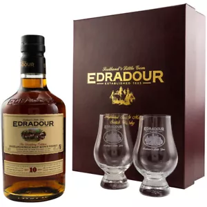Edradour 10Jahre Single Malt Scotch Whisky 40% Vol. 700ml Geschenkset inkl. 2 Gl - Bild 1 von 1