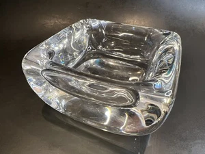 Swedish Glass Block Bowl by Goran Warff for Kosta Boda; c1980; Signed & #77980 - Picture 1 of 12
