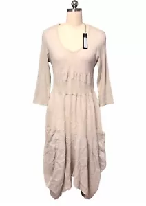 Inizio Lagenlook Linen Dress NWT Long Sleeve Artsy Boho Pockets Women’s Sz XL - Picture 1 of 10