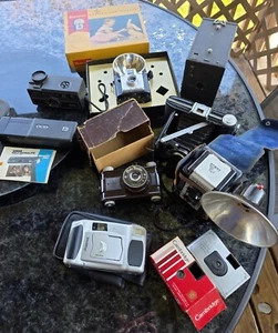 Vintage Camera Lot Plus Assorted Accessories Kodak Argus Photo Master Box Manual - Picture 1 of 6