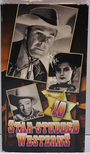 10 Star-Studded Westerns [VHS 1996 3 Tape Set] Titles in Listing - Picture 1 of 5