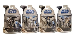 STAR WARS COMMANDER FOX, CLONE PILOT ODD BALL, CAPTAIN REX, COMMANDER CODY (J9) - Picture 1 of 6