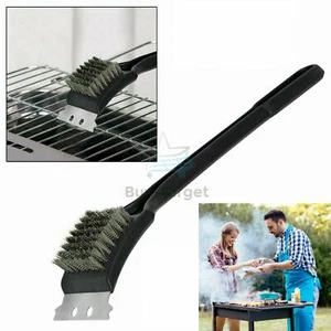 π₯ Heavy Duty Barbecue BBQ Wire Cleaning Brush & Scraper Grill Oven Cleaner Tool - Picture 1 of 8