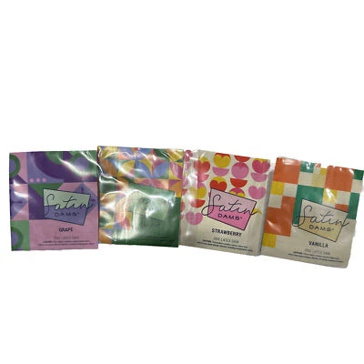Satin Latex Dental Dams Condoms Strawberry Grape Spearmint Vanilla Expires 9/25 - Image 1 of 3