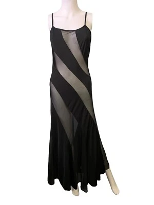 Vestido de noche Fredericks of Hollywood vintage sin cordones talla grande malla correa ajustable Foto 1 de 4