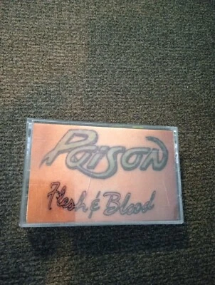 1990 Poison  Flesh And Blood  Cassette Tape Not TESTED Will Give Better Case - Image 1 of 4
