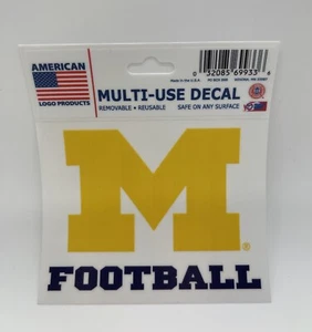 Michigan Wolverines Decal - 3”x4” Football Decal - Picture 1 of 1