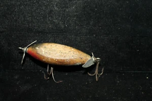 Antique Vintage Wood Wooden Fishing Lure 2-1/2" Injured Minnew Minnow - Picture 1 of 8