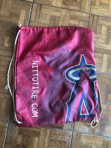 LA LOS ANGELES ANGELS OF ANAHEIM STRING CINCH Sling Gym Drawstring BACKPACK Bag Cover