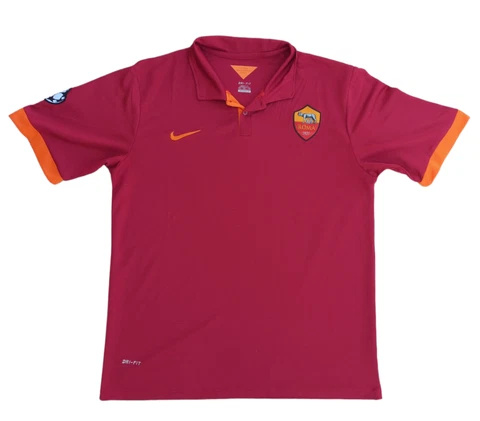 AS ROMA 2014 2015 HOME SHIRT FOOTBALL SOCCER JERSEY NIKE SIZE 2XL Cover