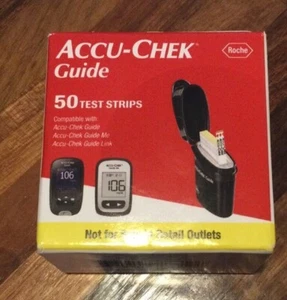 ACCU-CHEK GUIDE (ROCHE) TEST STRIPS-50 NEW - EXPIRES 03-04-2026 - Picture 1 of 1
