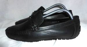 ZAPATO MOCASÍN BOTTEGA VENETA HOMBRE CUERO NEGRO SIN CORDONES TALLA UK 8 EU 42 US 9 EN MUY BUENA CONDICIÓN - Imagen 1 de 24