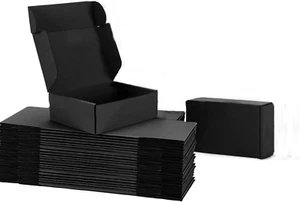 Paquete De 25 Cajas De Envio Pequeñas Pequenas Negras De 7X5X2 Pulgadas Nueva - Bild 1 von 2
