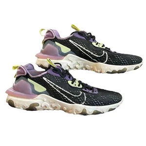 Nike React Running Shoes Mens Size 11.5 Black Vision Gravity Purple CD4373-002 - Picture 1 of 10