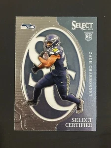 Panini Select 2023 certificado Zach Charbonnet novato #CRO-ACH Seattle Seahawks - Imagen 1 de 2
