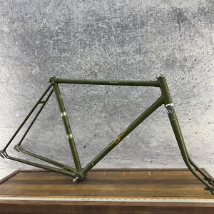 Vintage Raleigh Sprite Frame Set 21 in 5 Speed 26 in Wheel Green English 5s 70s - Picture 1 of 21