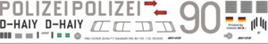 Decal 585 BO 105S Polizei Hessen D-HAIY - Picture 1 of 2