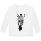 'Zebra Head' Children's / Kid's Long Sleeve Cotton T-Shirts (KL017408)