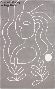 Modern Hand Tufted Wool Handmade Area Rug Carpet for Home, Bedroom, Living Room - Picture 1 of 7