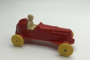 Vintage 1950's Pyro USA Hard Plastic Red #3 Roadster Racing Toy Car - Picture 1 of 7