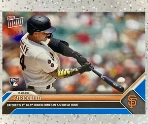 PATRICK BAILEY RC 2023 Topps NOW #330 BLUE /49 Rookie Hits 1st MLB HR SF Giants - Picture 1 of 3