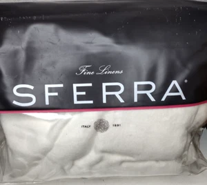 SFERRA St. Moritz 11200 TWIN Blanket Luxury Bedding 100% Cotton Made in Portugal - Picture 1 of 5
