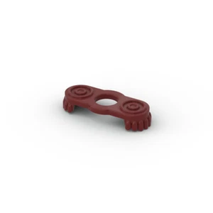 Lego Minifig 2x Schulterklappe epaulette 2526 dunkel rot dark red - Bild 1 von 1