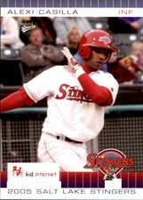 2005 Salt Lake Stingers Multi-Ad #7 Alexi Casilla Dominican Republic DR Card
