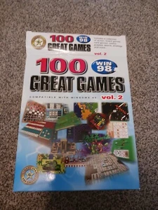 100 Great Games Vol. 2 Win 98 PC CD-ROM 1998 PC Games NEW SEALED GLOBAL STAR OOP - Picture 1 of 11