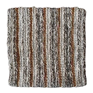 CRATE AND BARREL Pillow Cover 18x18 Wool Blend Woven Textured (set of 2) - Picture 1 of 6