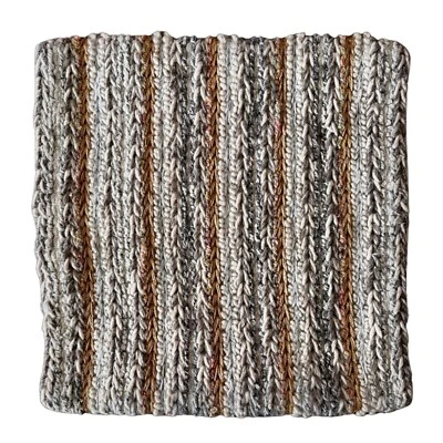 CRATE AND BARREL Pillow Cover 18x18 Wool Blend Woven Textured (set of 2) - Image 1 of 4