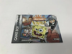 Nicktoons Unite! - Game Boy Advance GBA - Solo manual - - Imagen 1 de 1