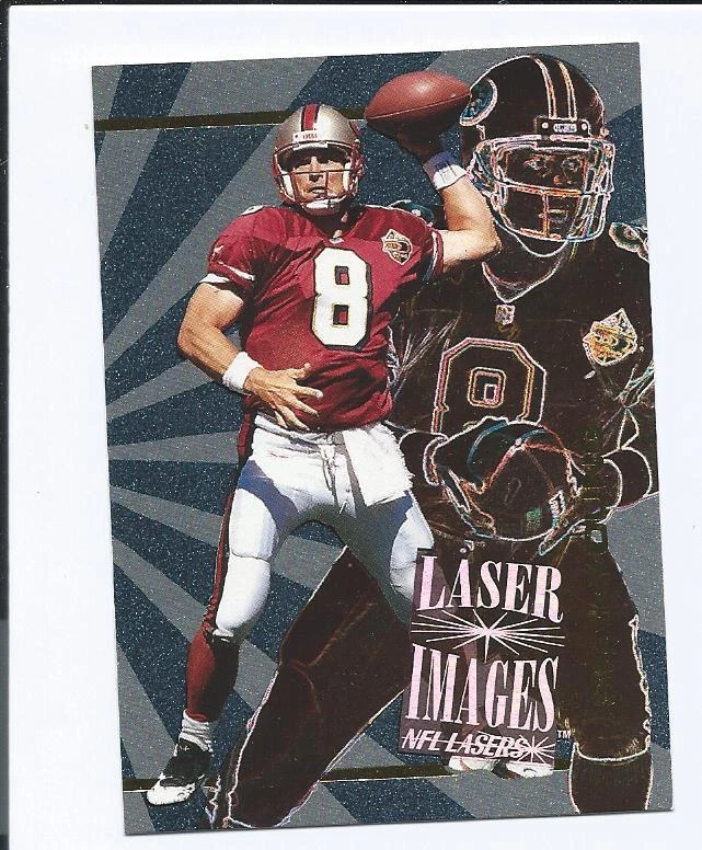 1996 Scoreboard NFL Lasers Laser Images  STEVE YOUNG (49ers) - Image 1 of 1